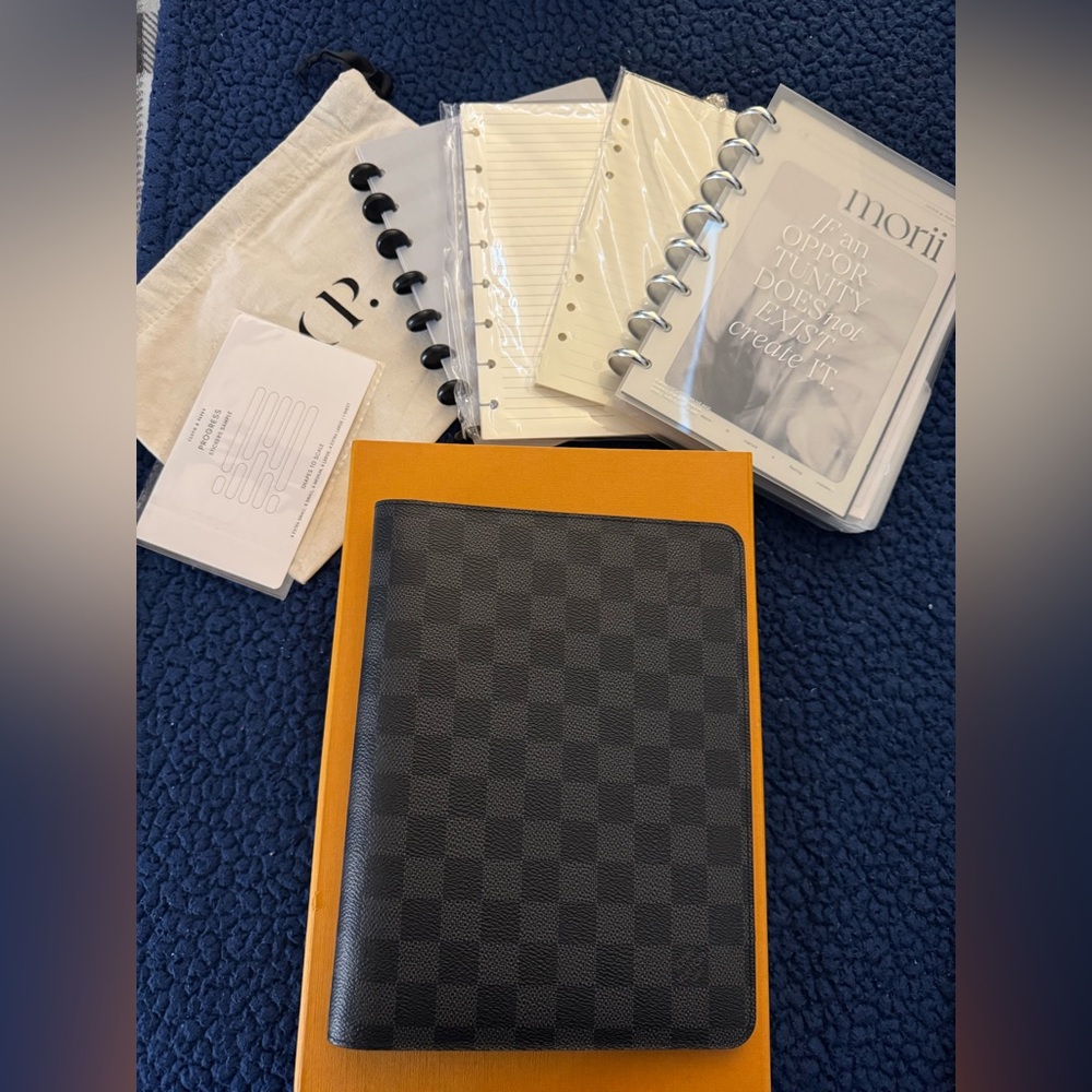 Louis Vuitton Desk Agenda Damier Graphite